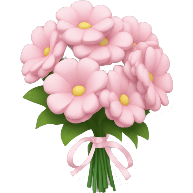 light pink bouquet of flowers  emoji