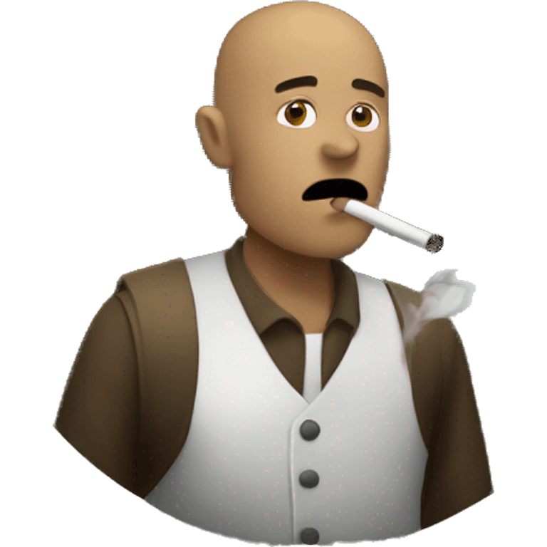 Man smoking emoji