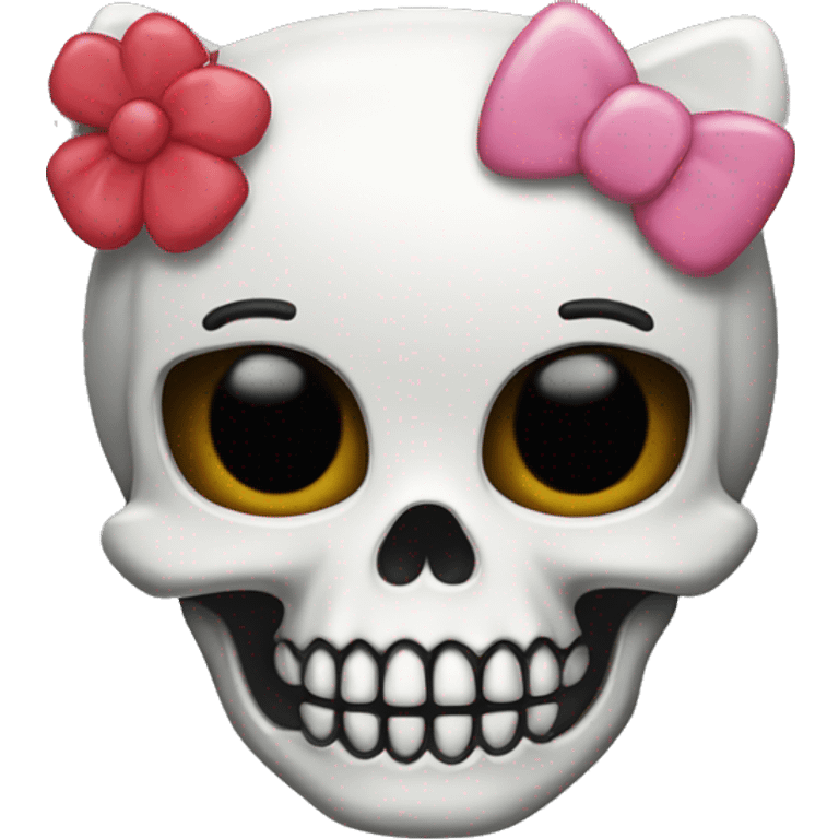 Hello kitty skull emoji