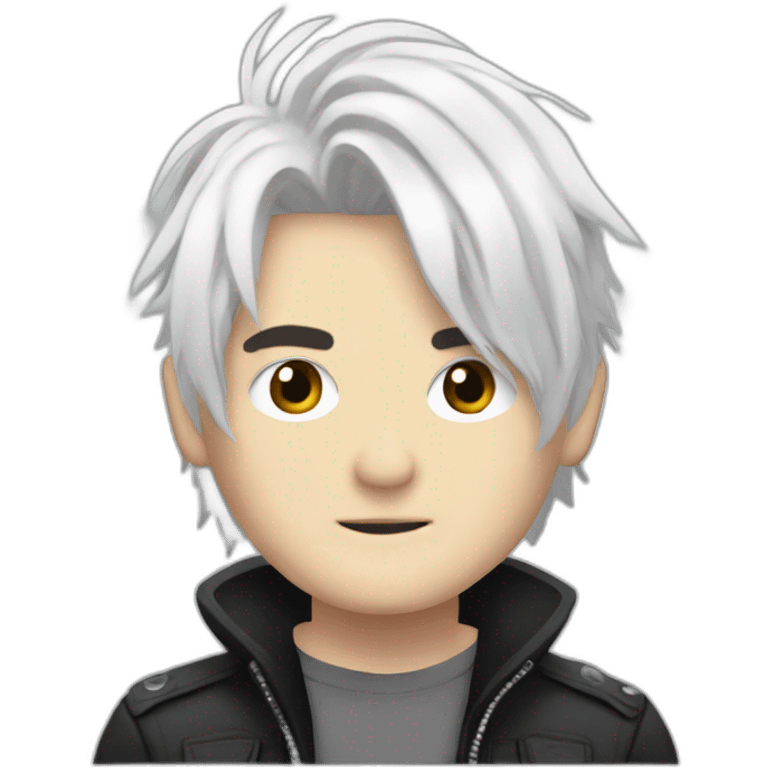 Gerard Way white hair emoji