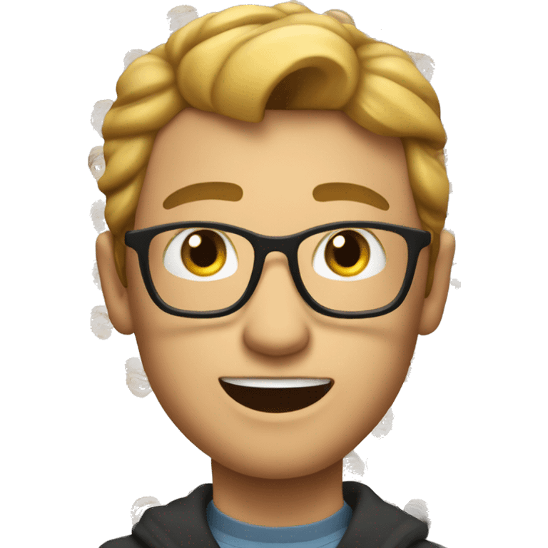 generate an emoji for 20 years old man like memoji of apple emoji