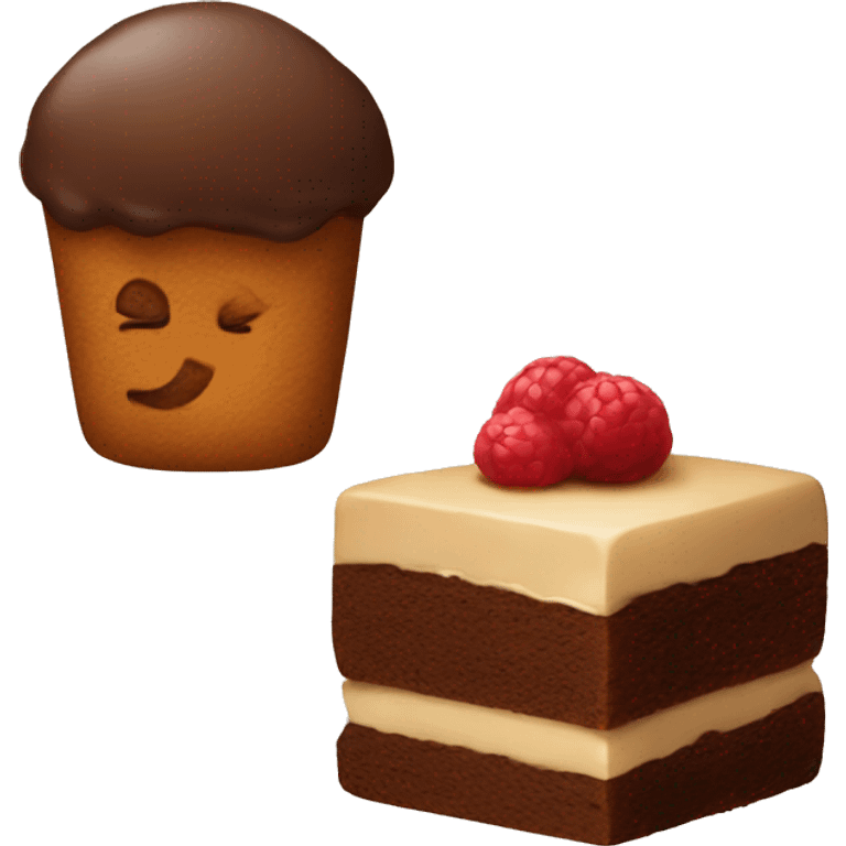 Brown desserts emoji