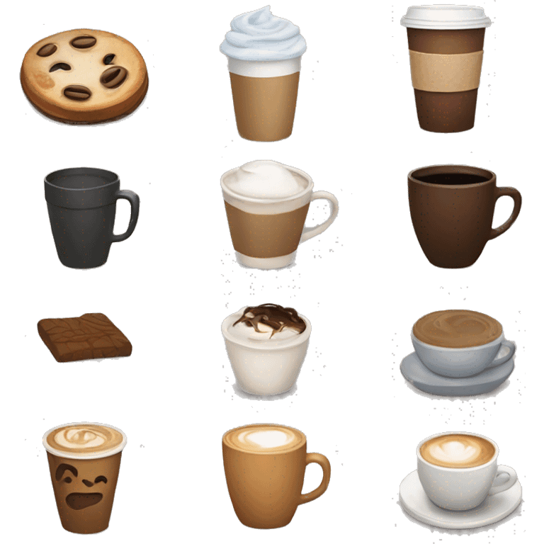 Coffee shop aesthetic emoji