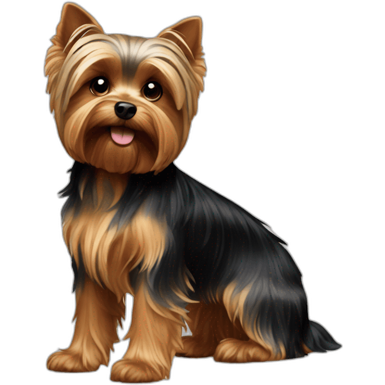 dog yorkshire terrier full body emoji