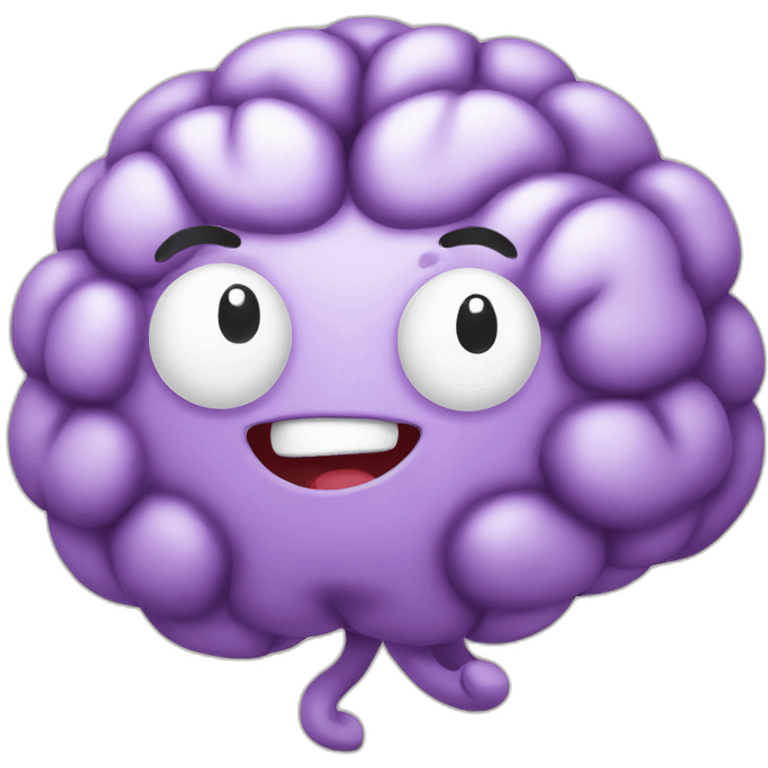 happy brain emoji