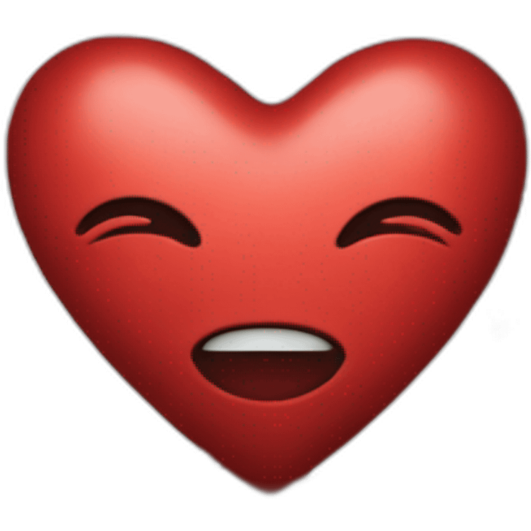 Coeur rouge dans un coeur noir emoji