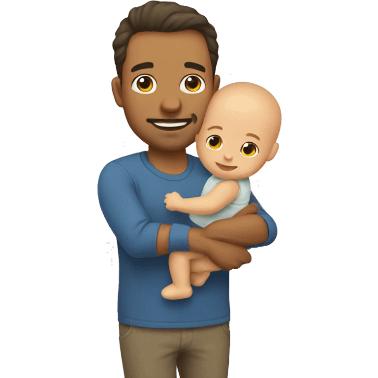 father with baby emoji