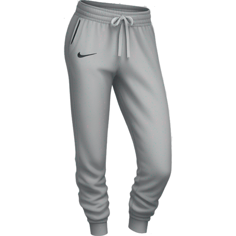 nike sweats very light gray, folded, female emoji