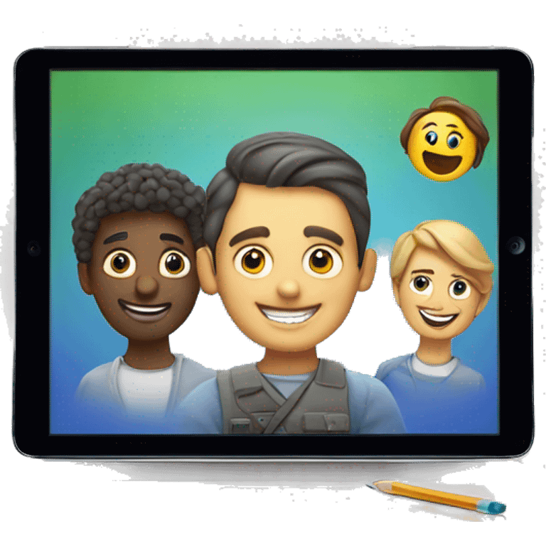 ipad generation 6 with apps and pencil emoji