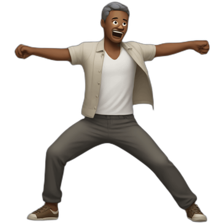 MAN DOING DANCE WITH FLAILING ARMS emoji