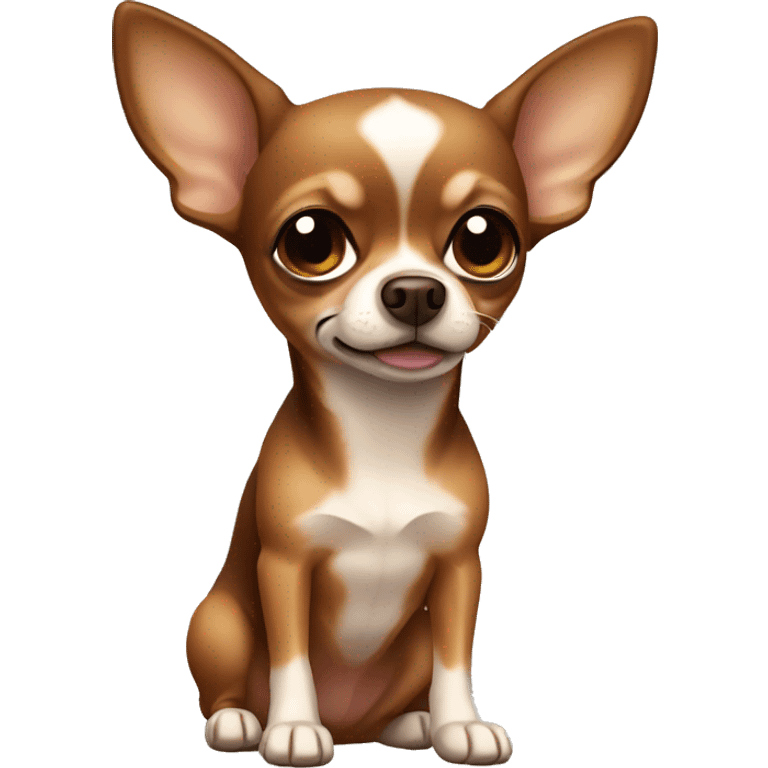 Brown and tan chihuahua emoji