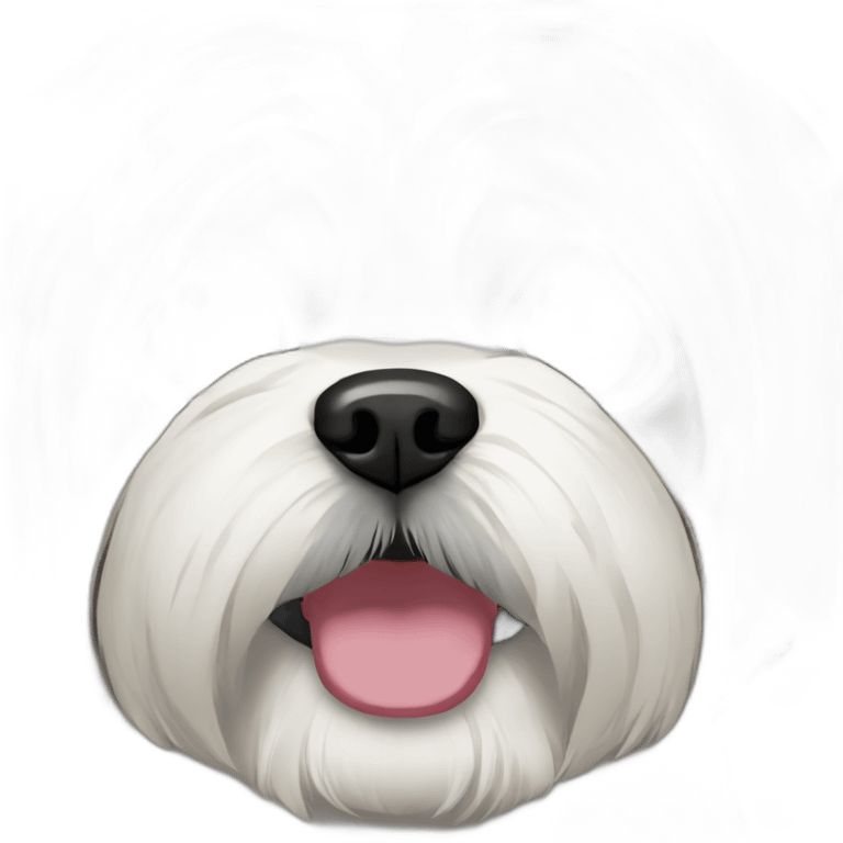 shih tzu with dark short hair emoji