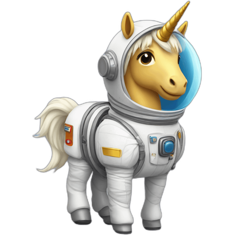 unicornio astronauta emoji