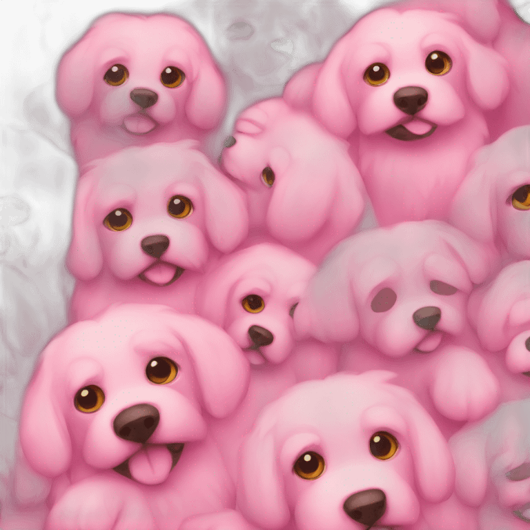 pink dogs emoji