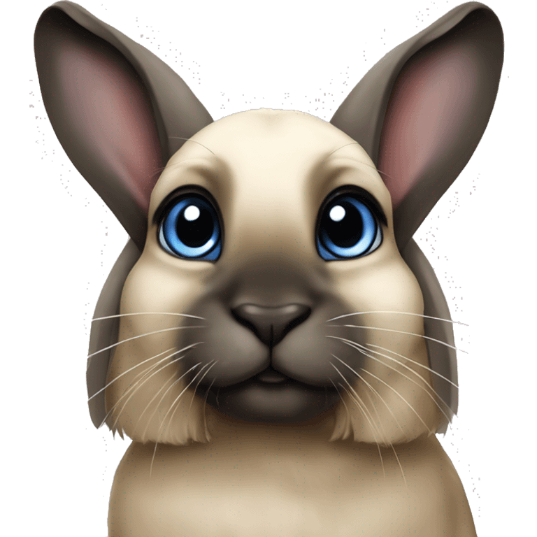 siamese coloured lop rabbit emoji