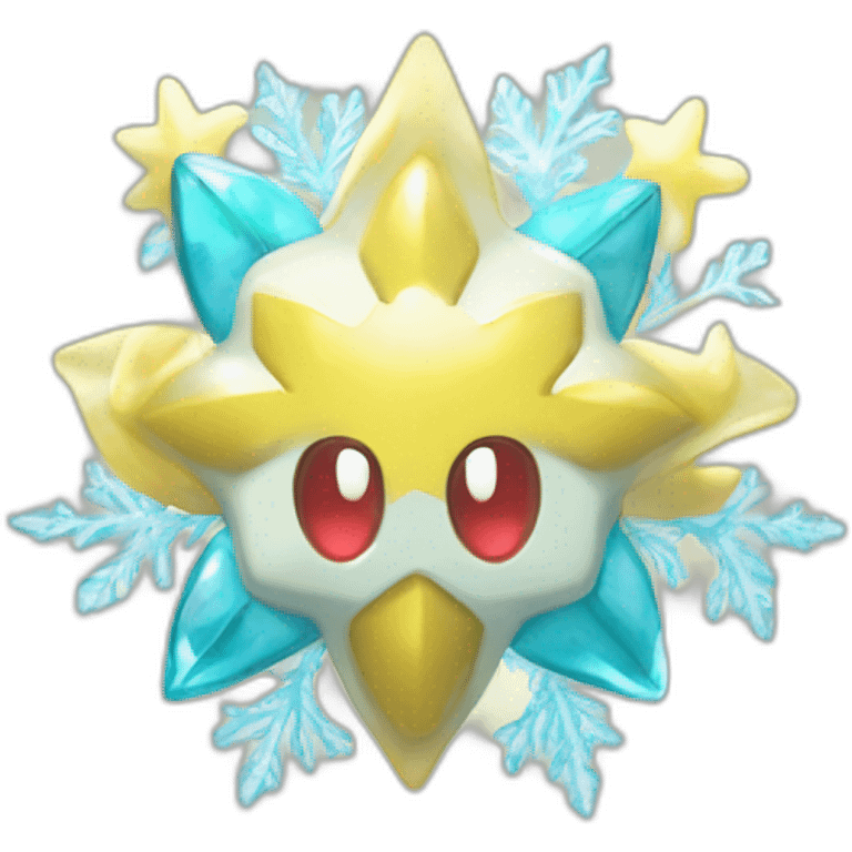 Pokemon Jirachi Badge Winter Slowflake GiftBox 2023 emoji