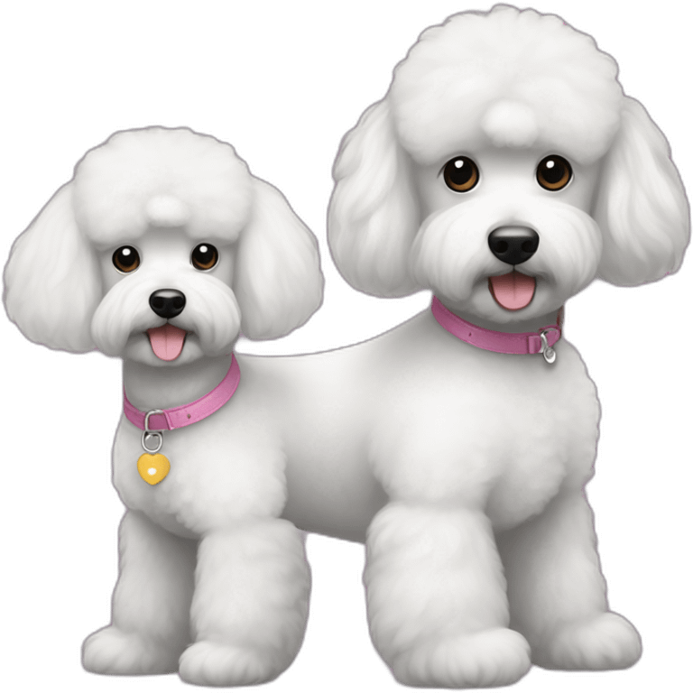 Poodle and Bichon Frise mix black fur emoji