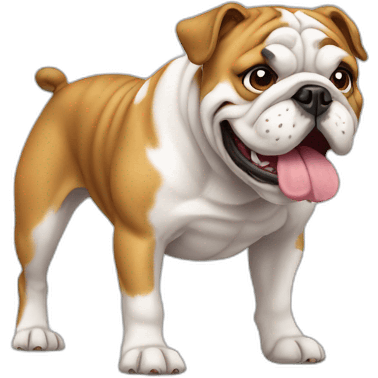 Dog Bulldog full-height emoji