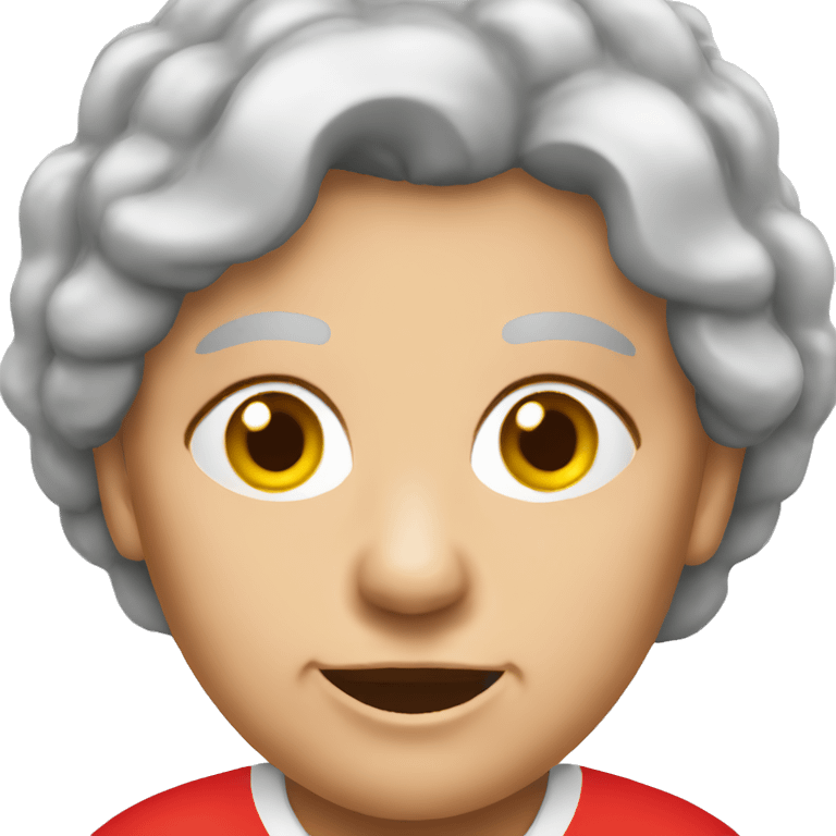 old woman playing rugby for wales emoji