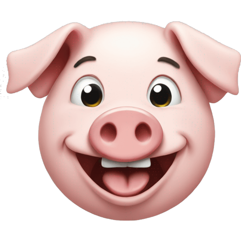 pig avatar,laugh emoji