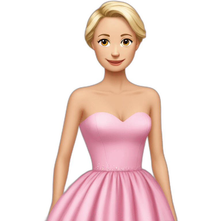 Putin pink dress emoji