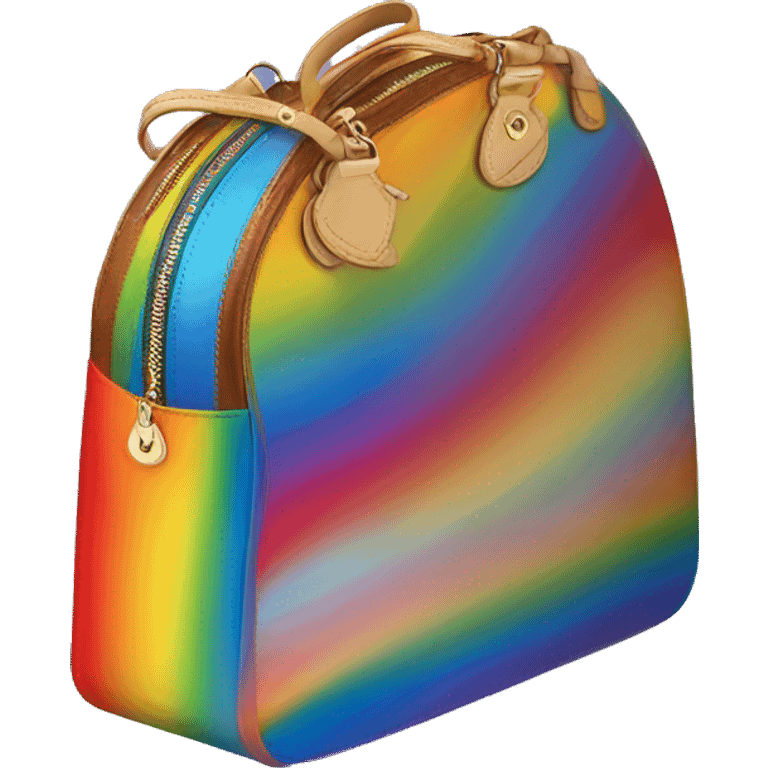 rainbow louis vitton bag  emoji