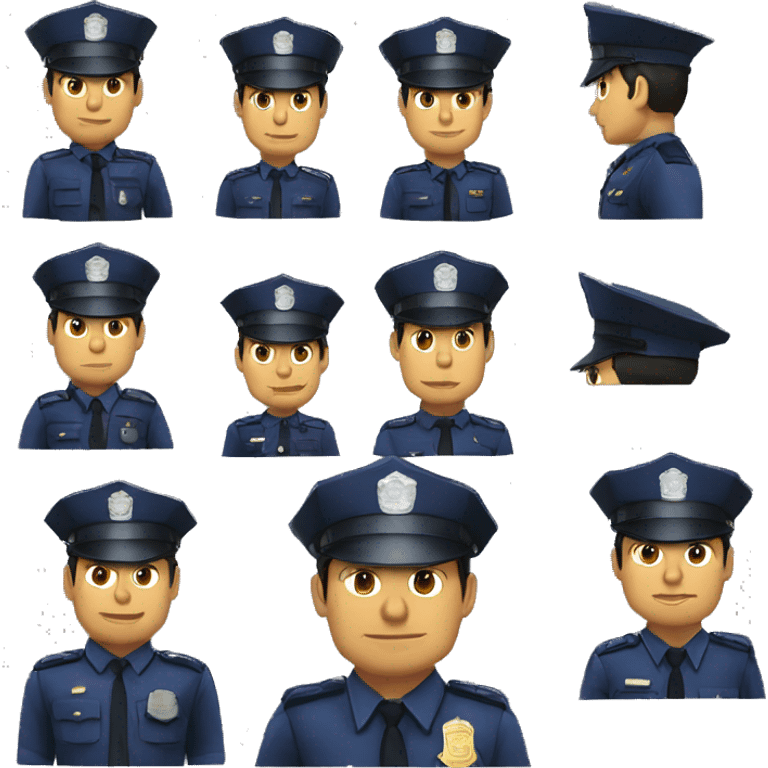 Policía peruana inteligencia  emoji