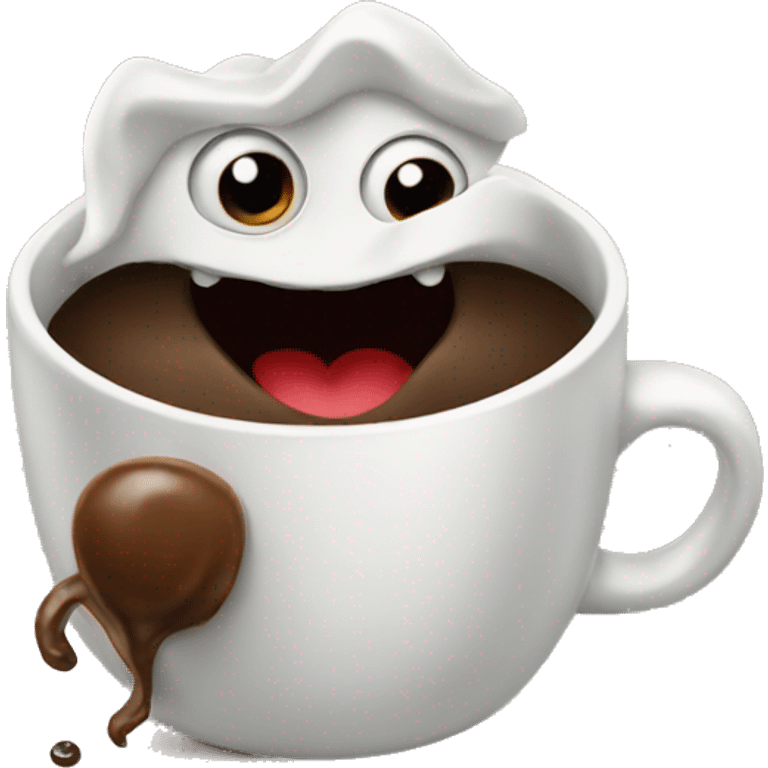 coffee monster  emoji