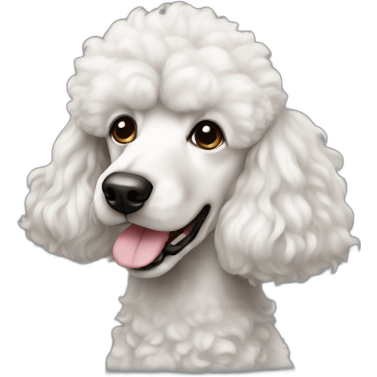 Dog Standart Poodle full-height emoji