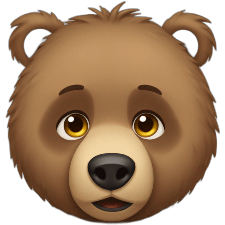 Baby grizzly bear sad tears emoji