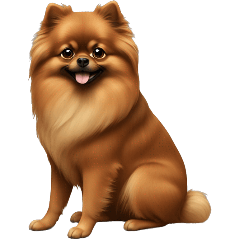 2 brown pomeranians emoji