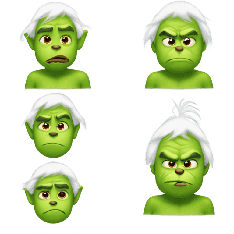 Grinch cute emoji