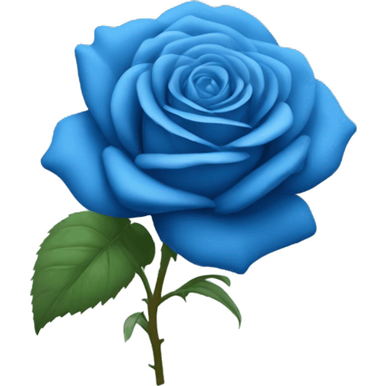 Rose flower in blue colour  emoji