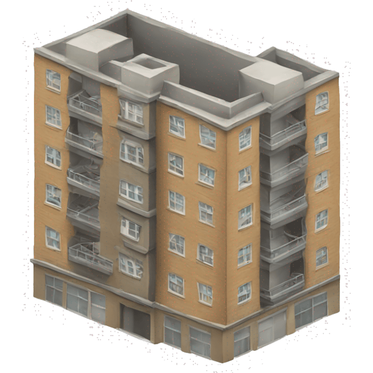 Apartment building for birds emoji