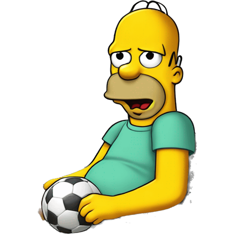 Homer Simpson plays FIFA emoji