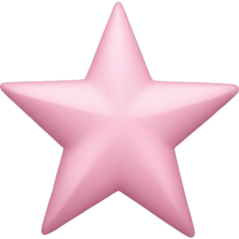 A pastel pink star emoji