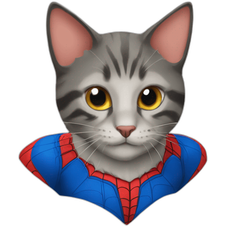 Spider man cat emoji