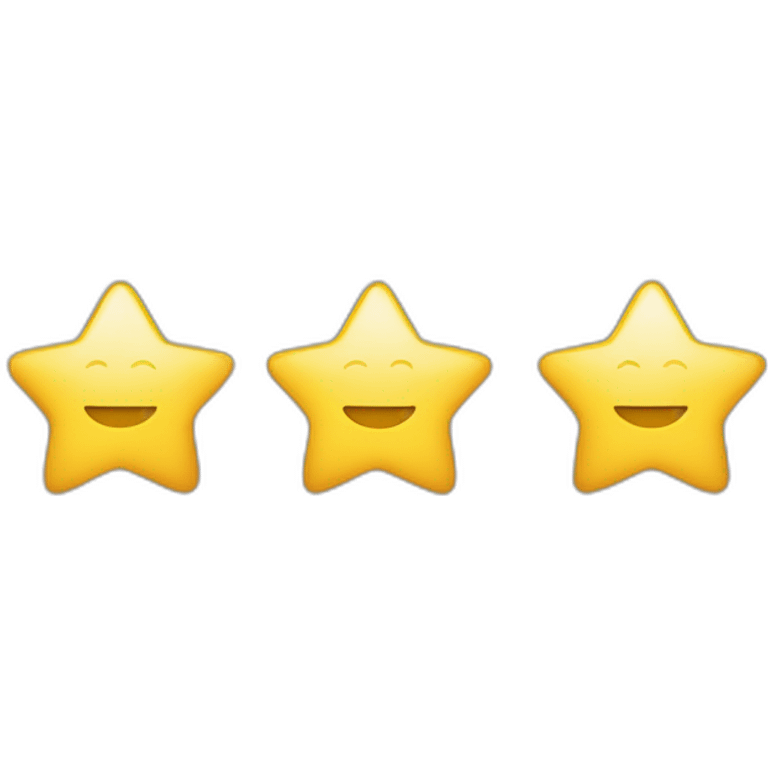 Five gold or yellow stars in a row indicates a top rating, usually suggesting the product, service, or experience was excellent or perfect. This is the highest rating possible. emoji