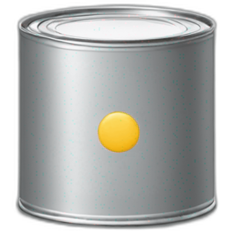 a tin of paint grey color emoji