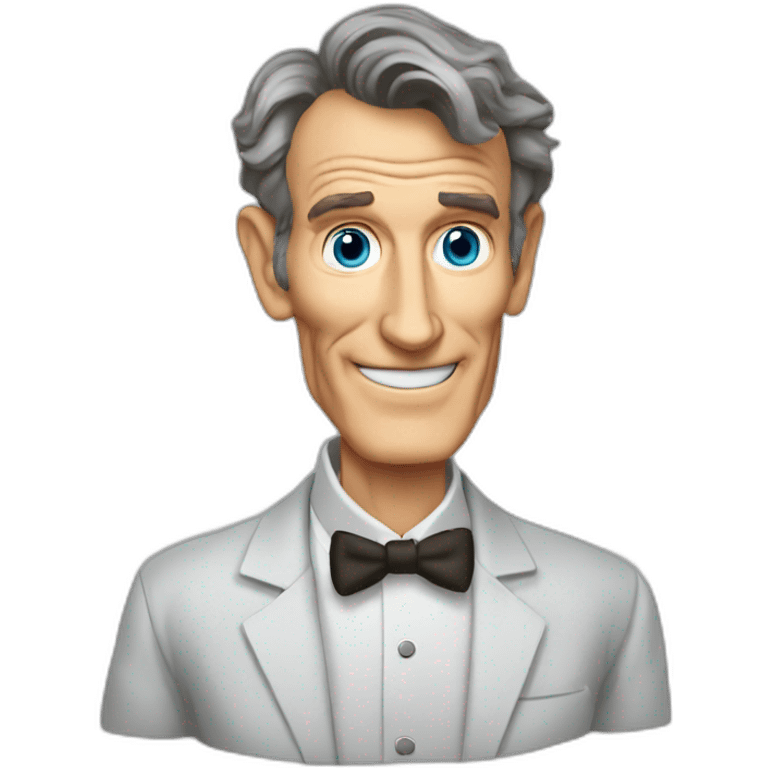 Bill Nye the science guy with  emoji