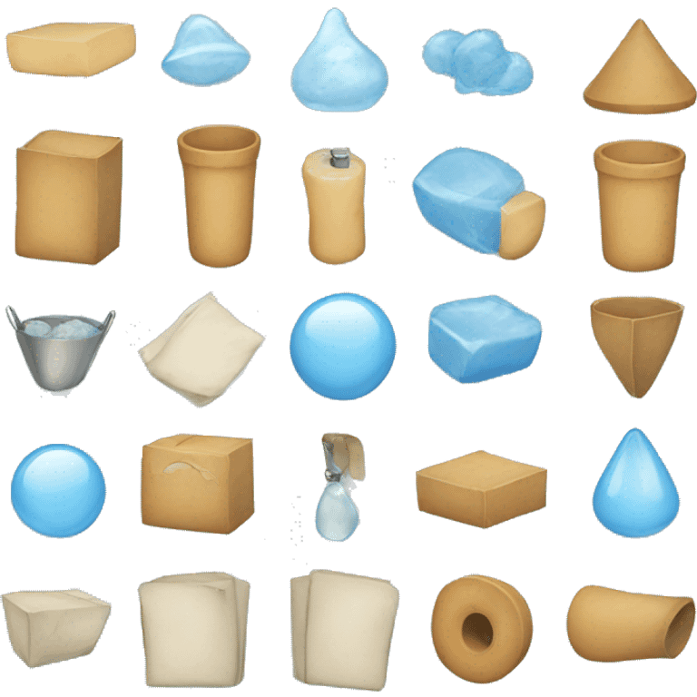 Light blue objects emoji