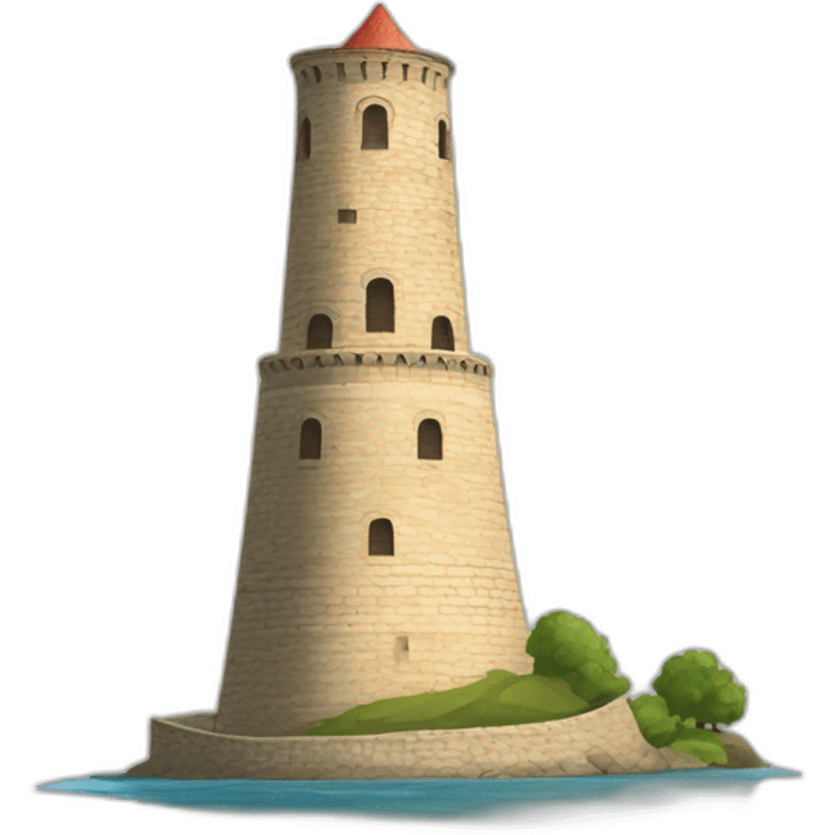 maiden tower of Azerbaijan emoji