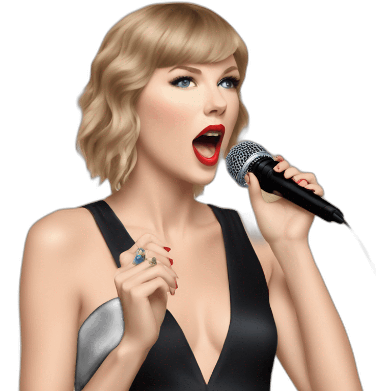 Taylor Swift eat her microphone  emoji