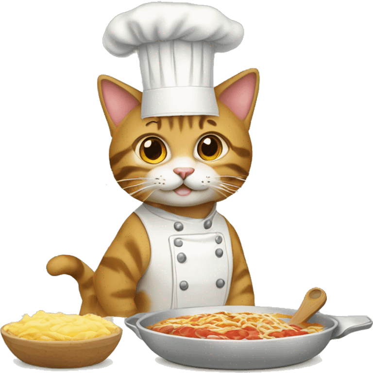 gatto che cucina emoji