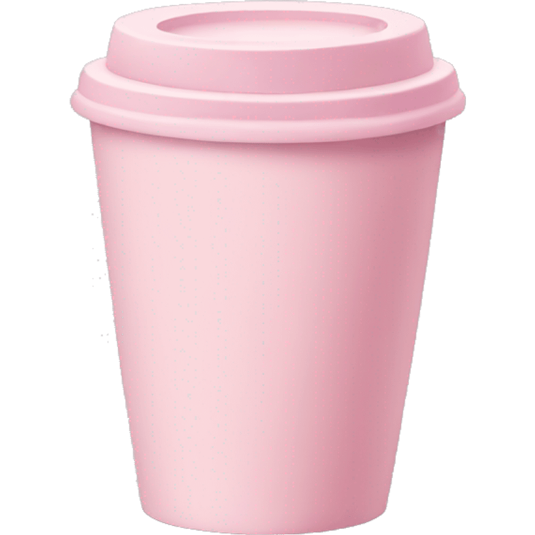 Pastel pink coffee cup emoji