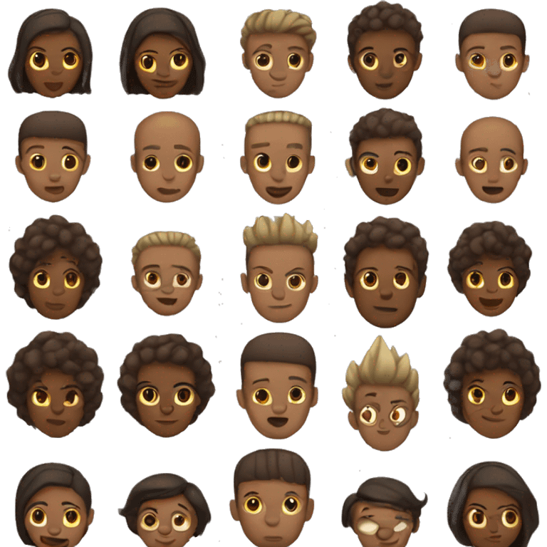 brown person with spike on head emoji