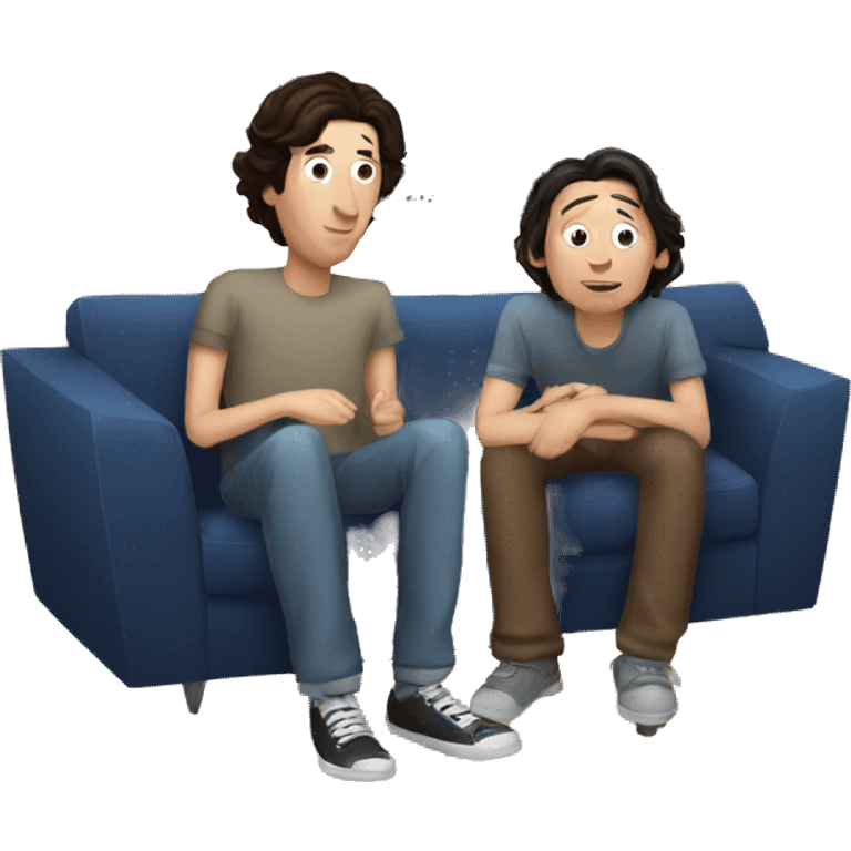 ET and Adam driver watching tv  emoji