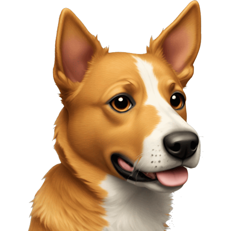 Red heeler, with a golden coat emoji