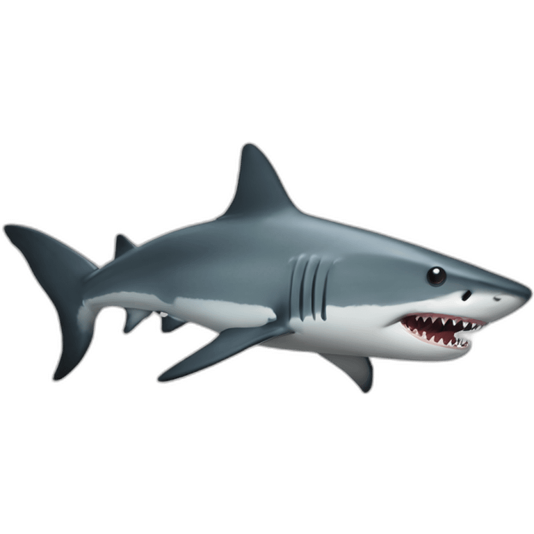 Requin mange un poisson emoji