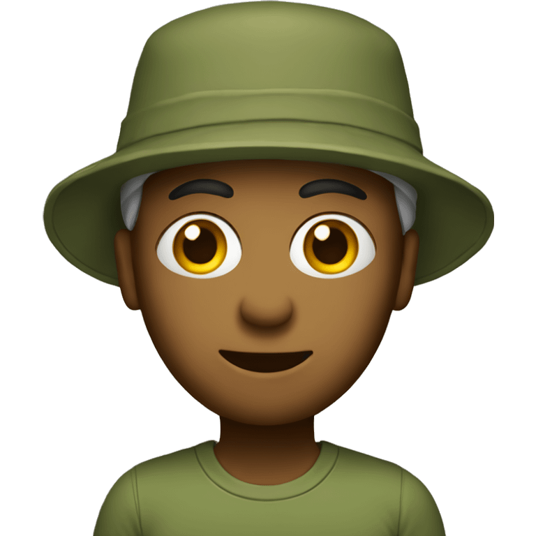 an olive with a bucket hat emoji